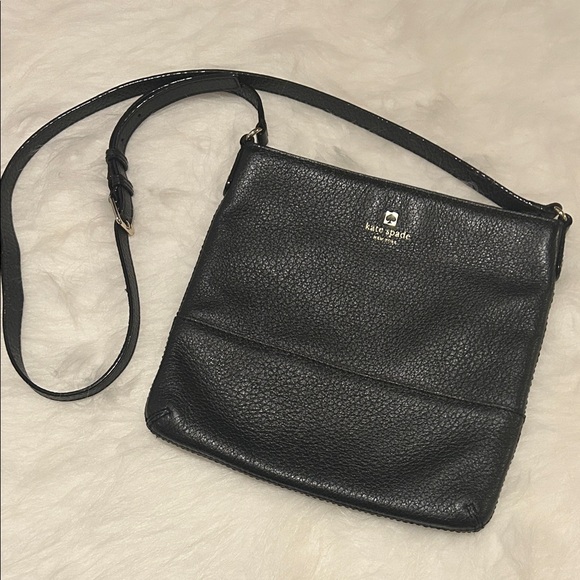 Kate Spade Textured Black Crossbody Bag - Picture 1 of 12